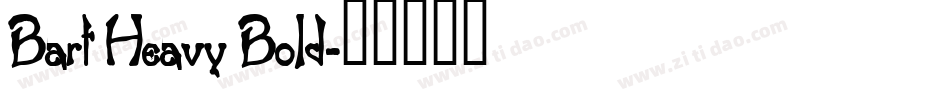 Bart Heavy Bold字体转换